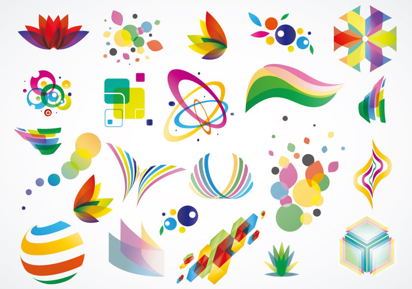 free vector Colorful Logo Design Elements Vector Set